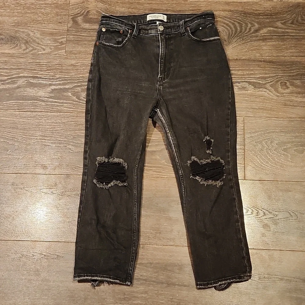 ❤️ ABERCROMBIE & FITCH CURVE LOVE JEANS - ULTRA HIGH RISE ANKLE STRAIGHT, 6 (28) - Picture 1 of 6